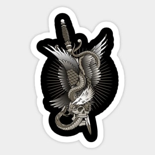 Eagle and Snake Sticker